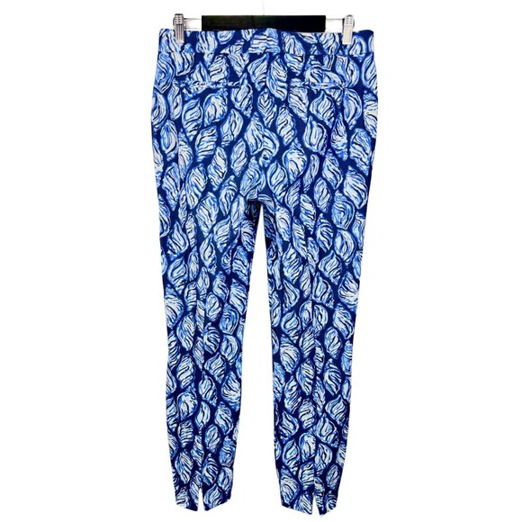 Lilly Pulitzer Keliani Blue Shell High Rise Skinny Jean| Blue & White | SIZE 10 - Picture 2 of 6